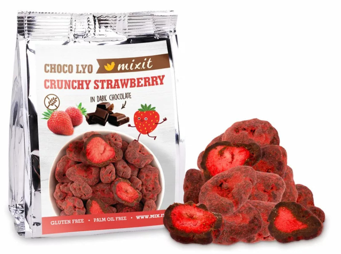 Mixit - Křupavé jahody v čokoládědo kapsy (60g)