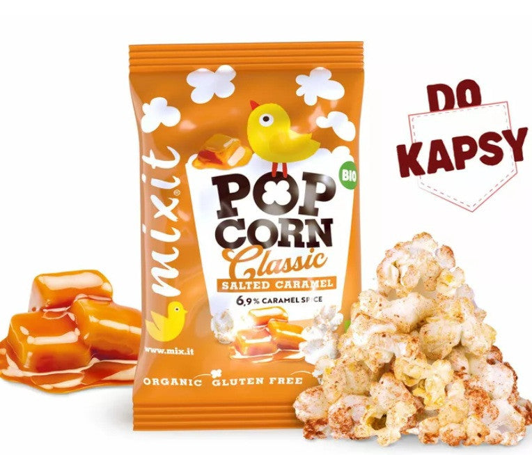 Mixit - BIO popcorn – Slaný karamel do kapsy (13 g)