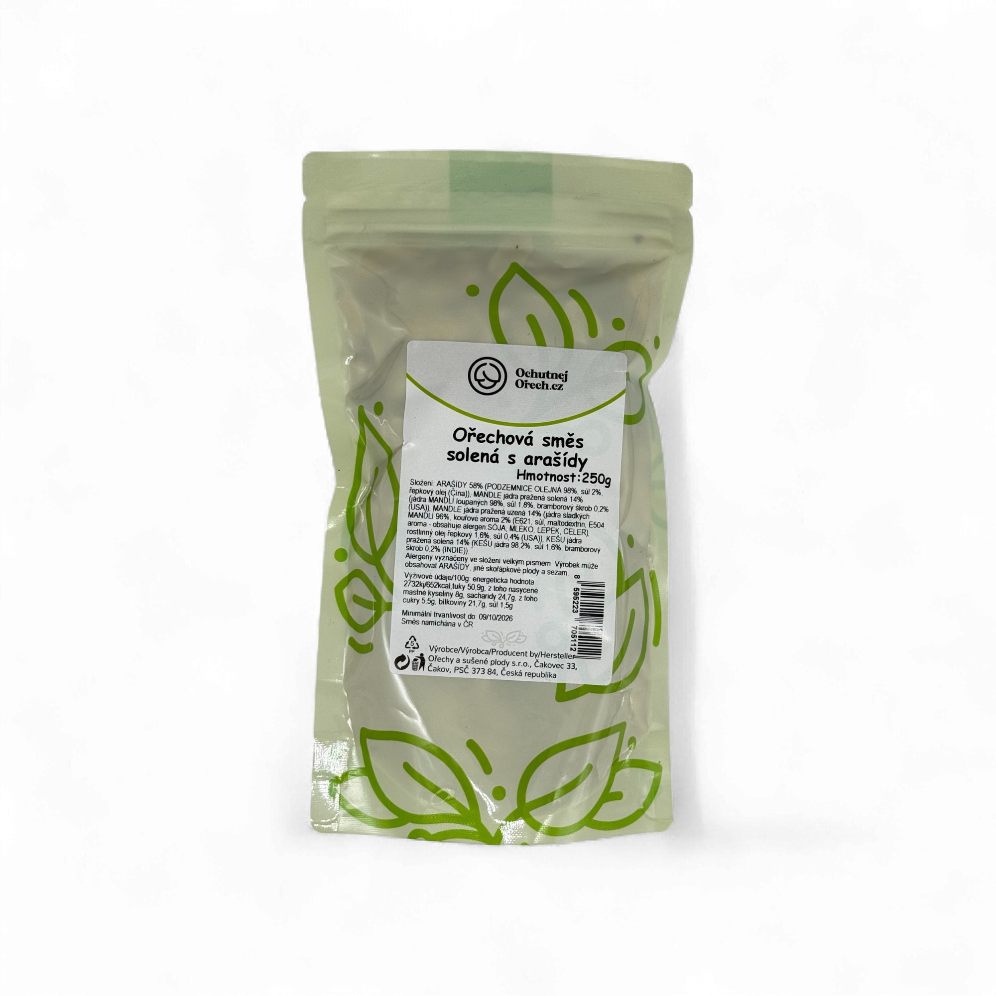 OO - Ořechová směs SLANÁ s ARAŠÍDY (250g)
