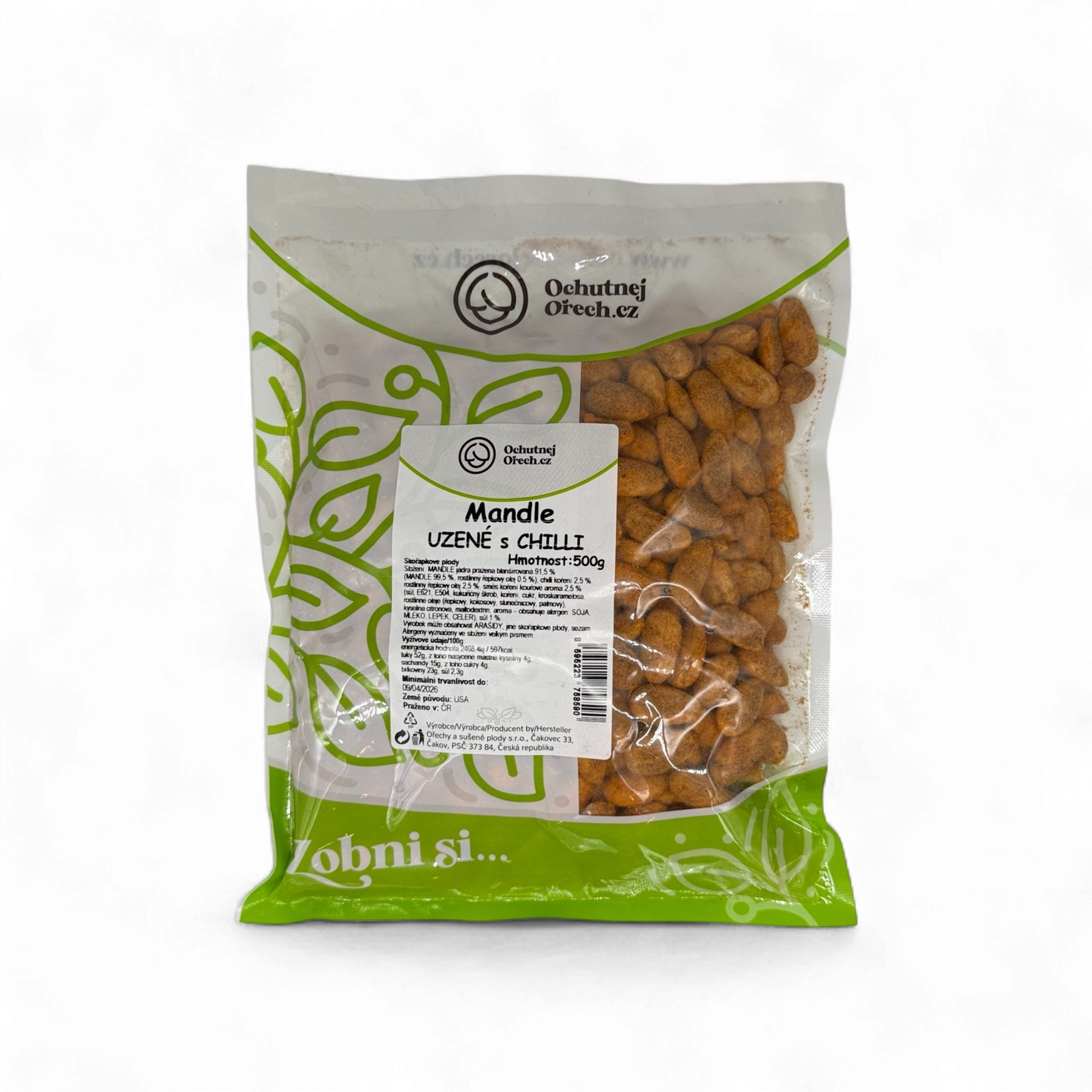 OO - Mandle uzené s chilli (500g)