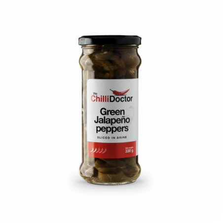 The Chilli Doctor - Nakládané Green Jalapeño chilli papričky (krájené 330 g)