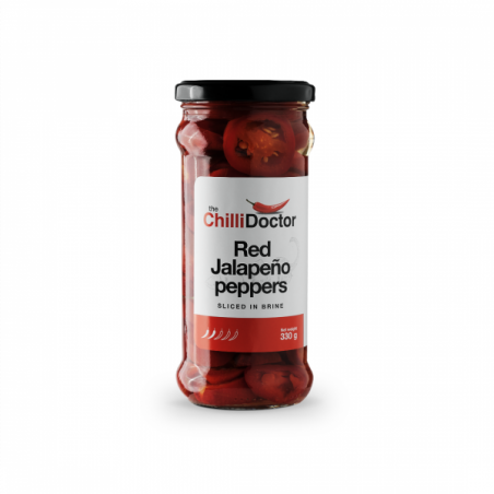 The Chilli Doctor - Nakládané Red Jalapeño chilli papričky (krájené 330 g)
