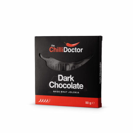 The Chilli Doctor - Hořká čokoláda s chilli Naga Bhut Jolokia (50 g)