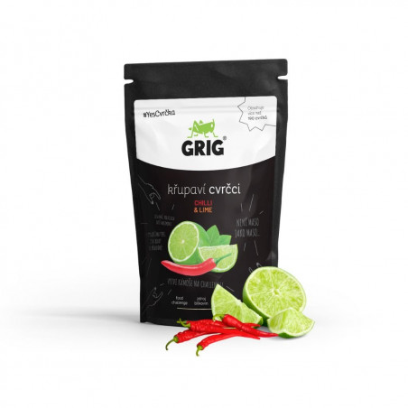 Grig - Křupaví cvrčci Chilli & Lime (20g)