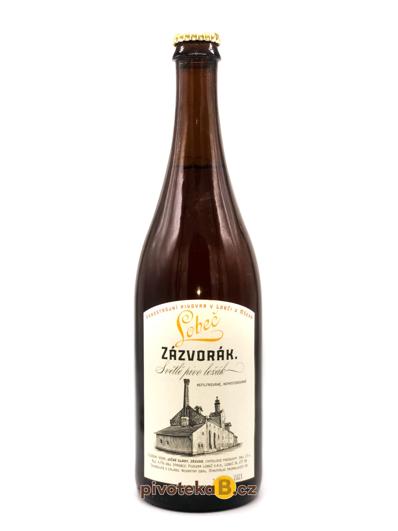 Lobeč - Zázvorový ležák (0,75L)