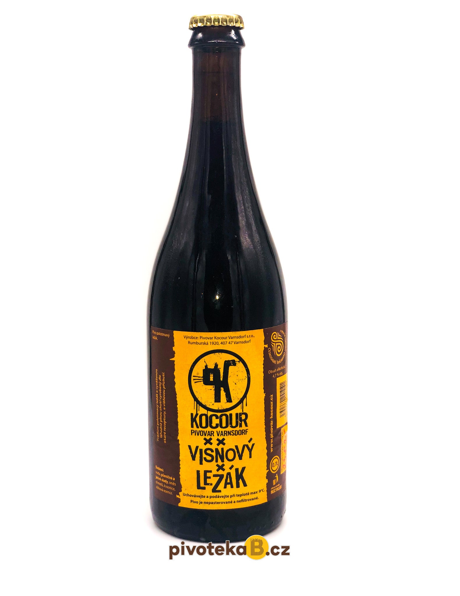 Kocour - Višňový ležák (0,75L)