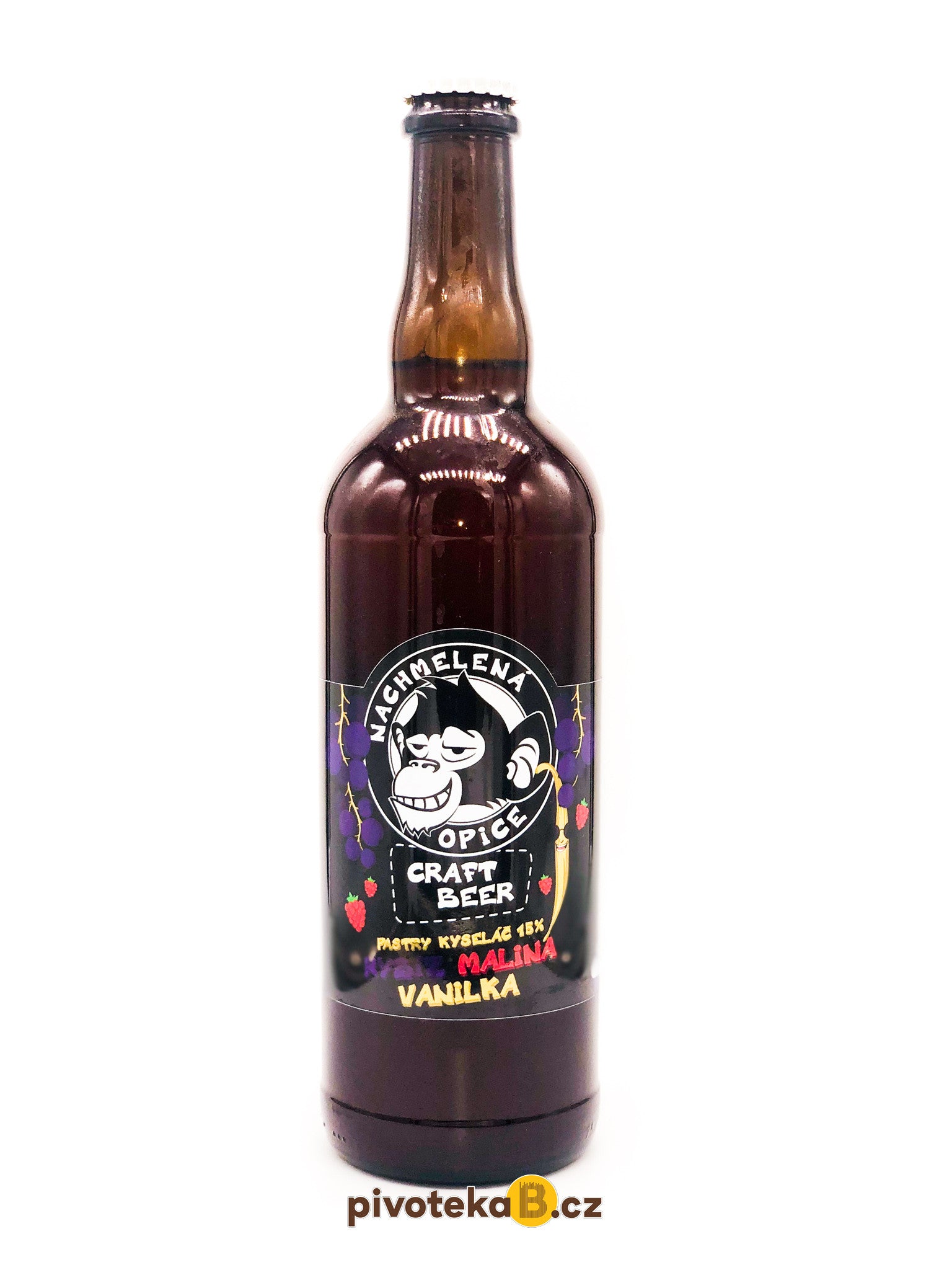 Nachmelená opice - Pastry Kyseláč Malina a Vanilka (0,75L)