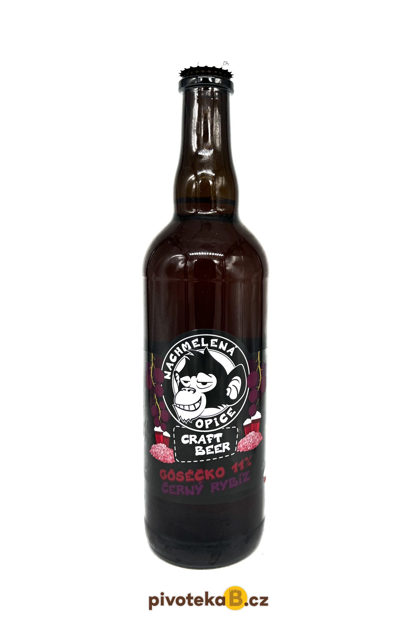 Nachmelená opice - Góséčko Černý rybíz(0,75L)