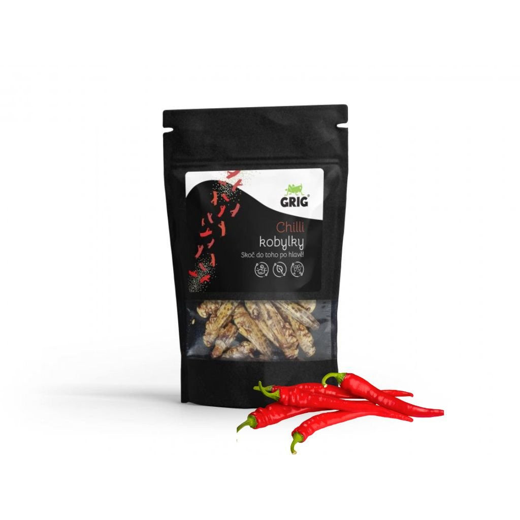 Grig - Sušené kobylky Chilly (8g)