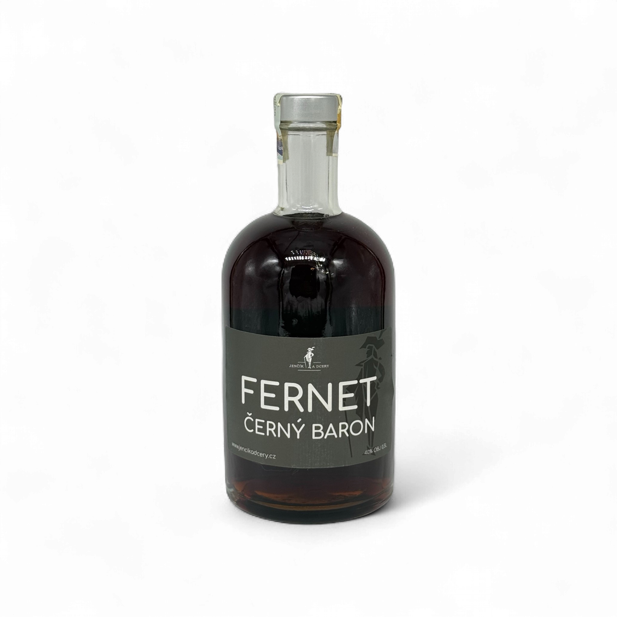 Jenčík a dcery - Fernet Černý baron 40% (0,5L)