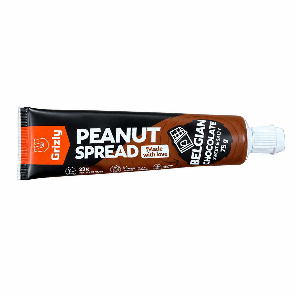 Grizly - Arašídový krém s belgickou čokoládou v tubě (75 g)