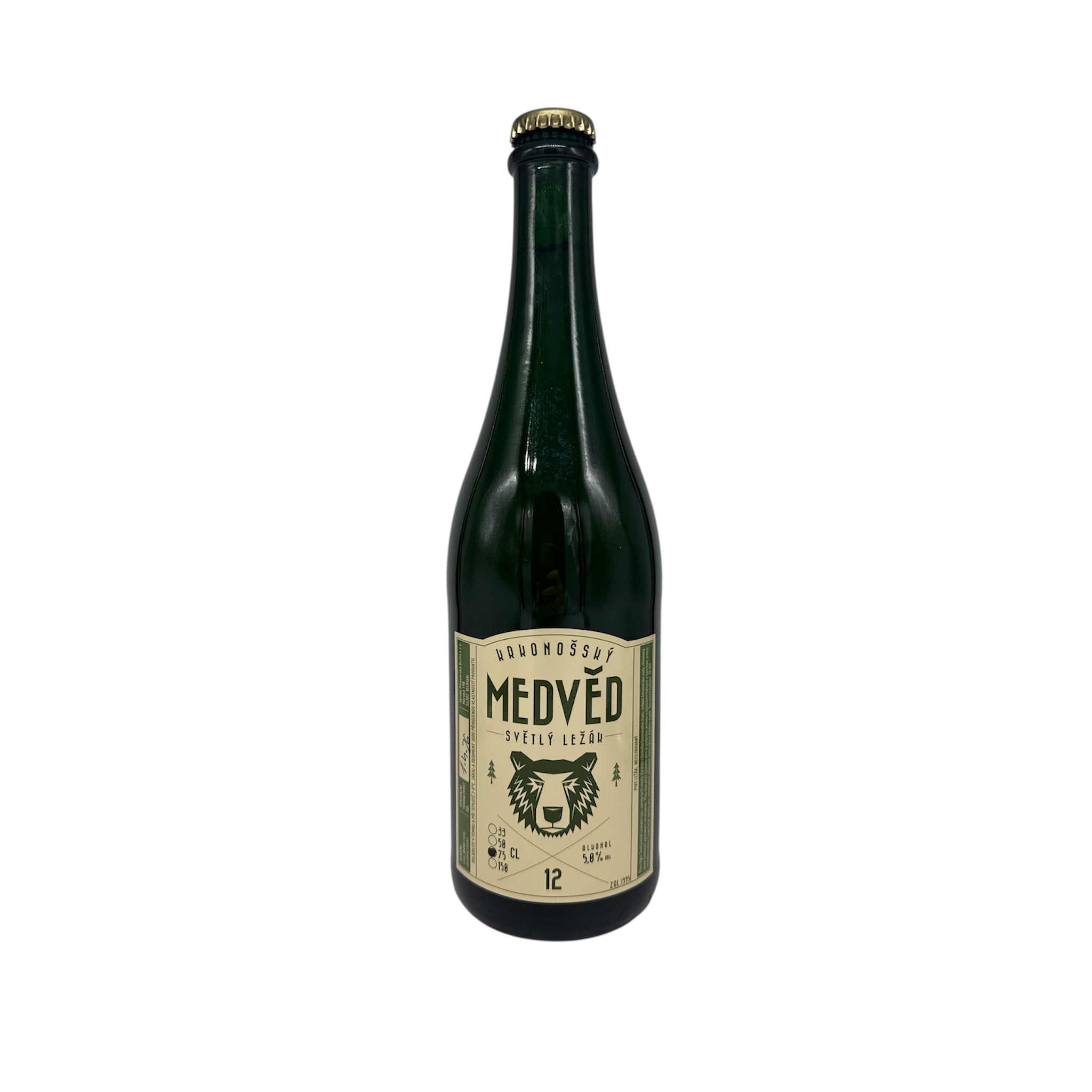 Krakonošský Medvěd - Světlý Ležák (0,75L)