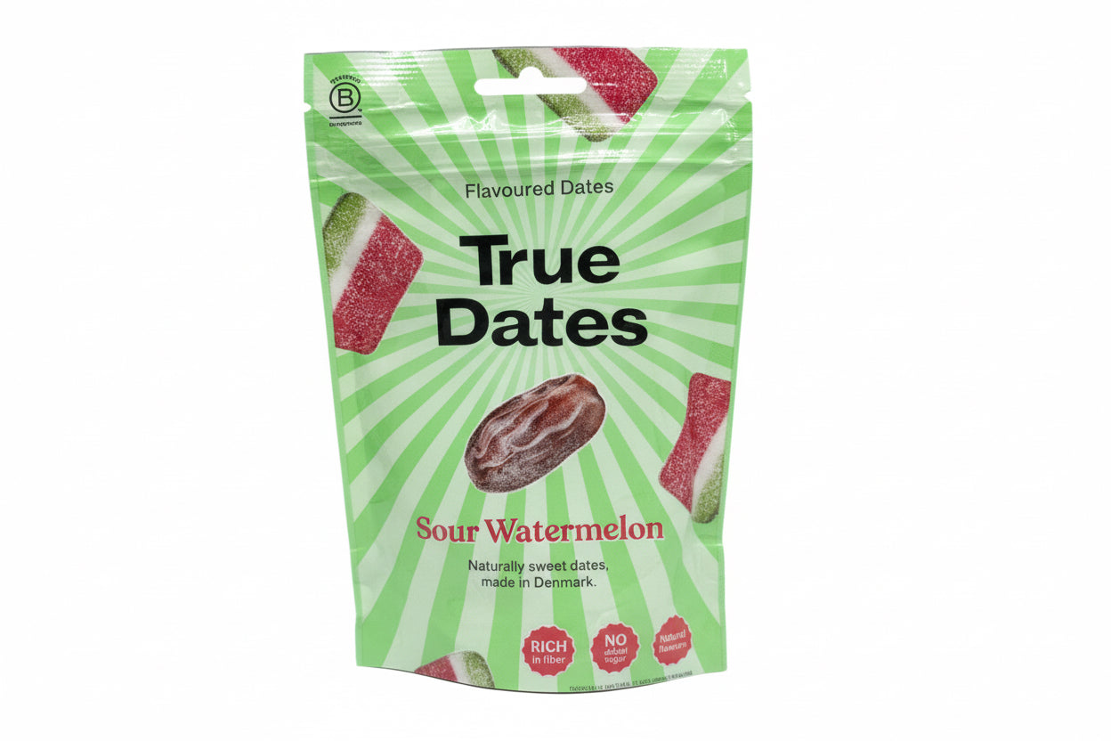 True Dates - Datle s příchutí kyselý meloun 100g