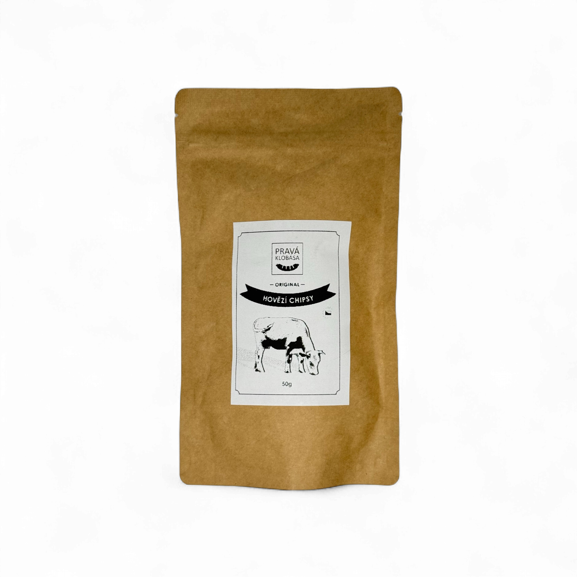 Pravá Klobása - Hovězí chipsy originál (50g)