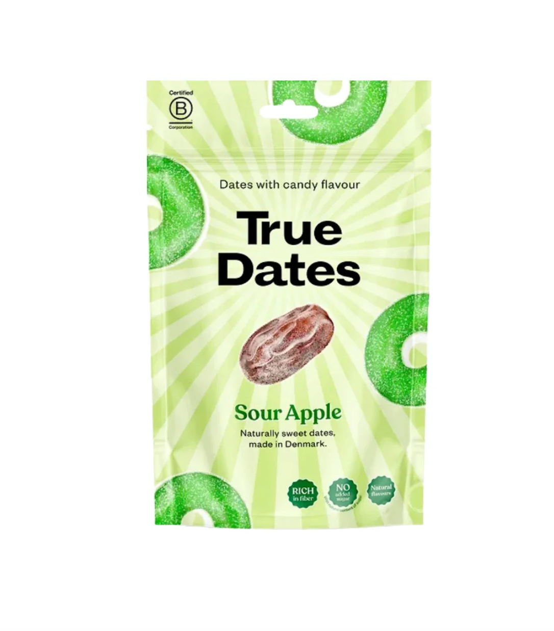 True Dates - Datle s příchutí kyselé jablko 100g