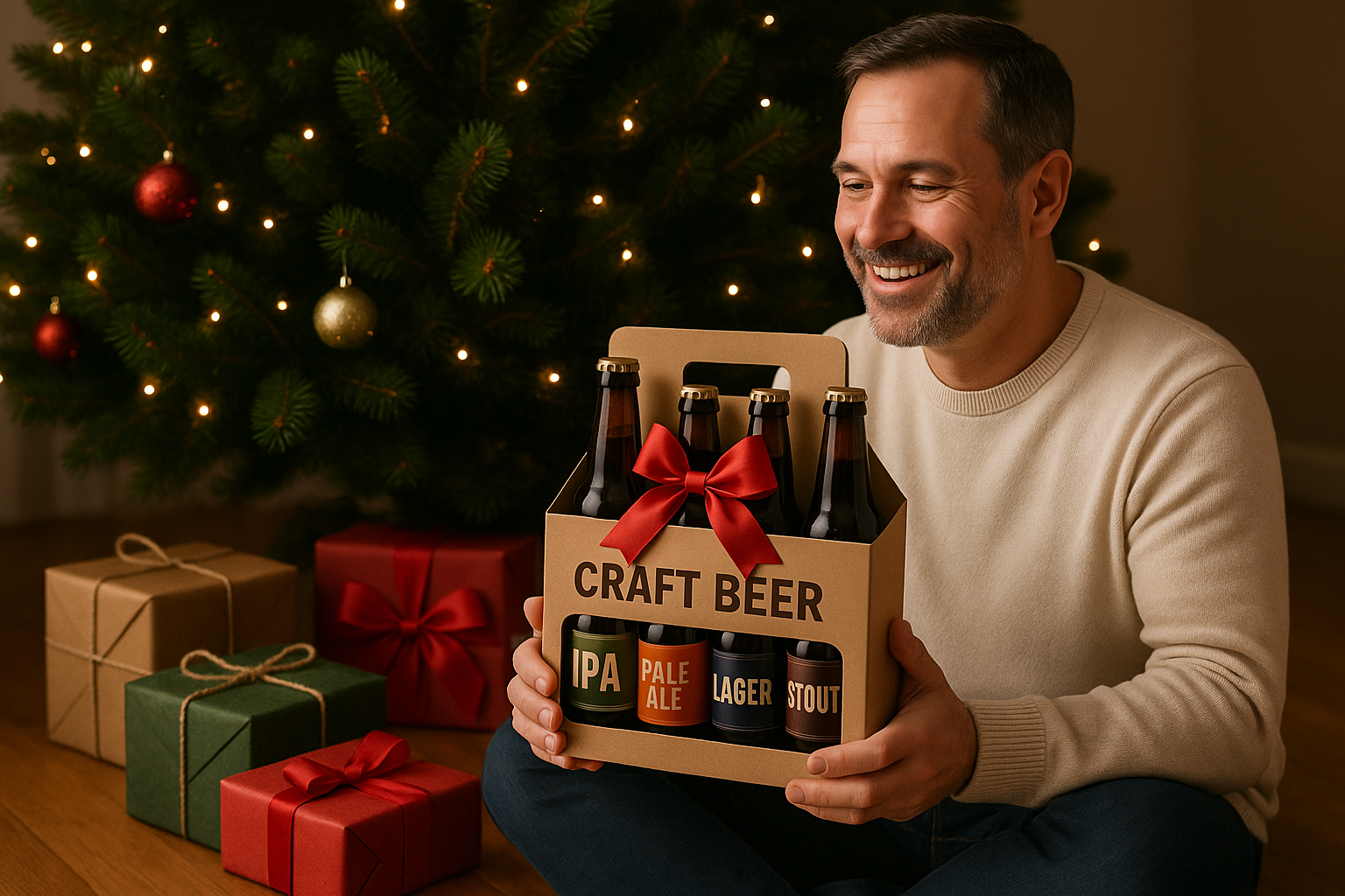 <p>Dobré pivo je <em>skvělým dárkem</em> pod stromeček</p>