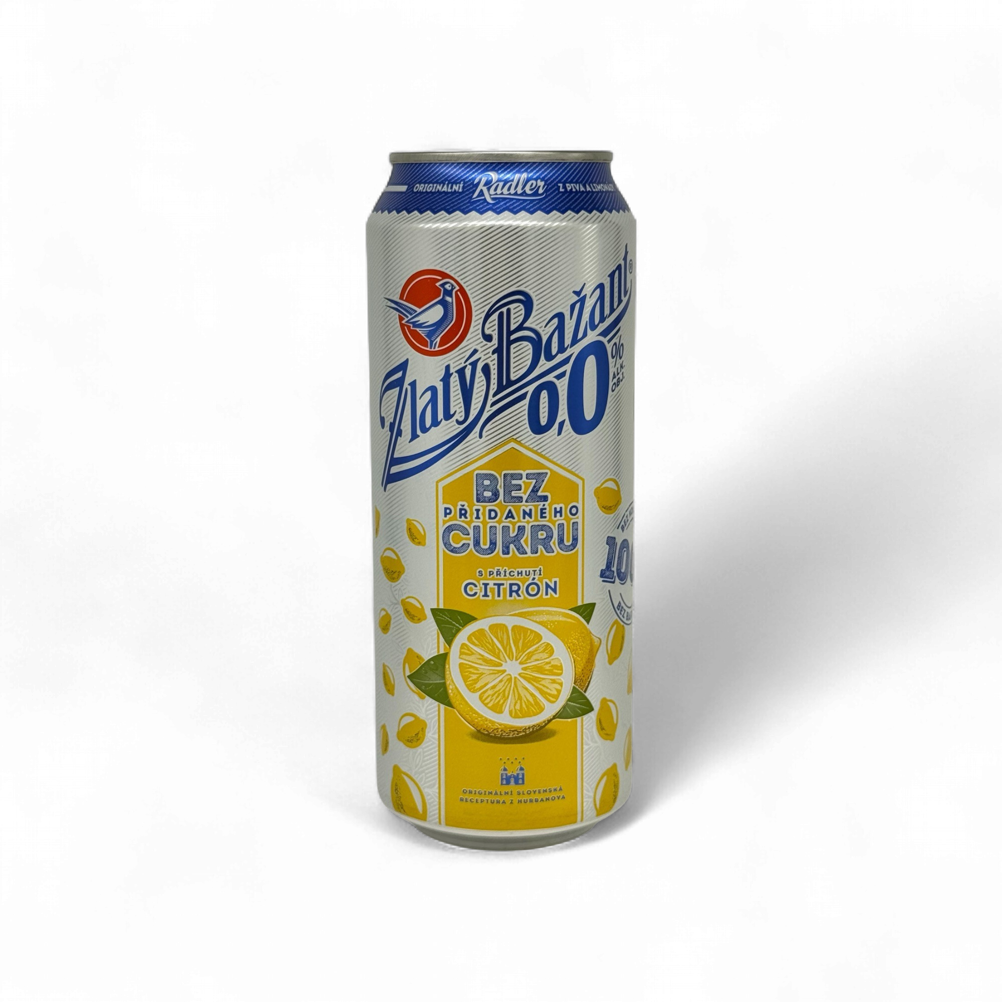 Zlatý Bažant - Radler Citron bez přidaného cukru 0,0% (0,5L)